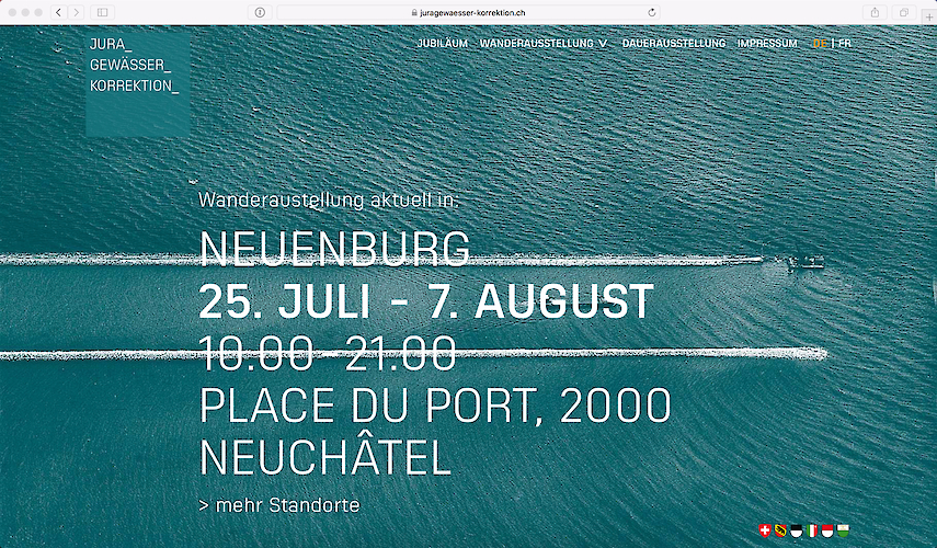 Pegelstand desktop Startseite deutsch